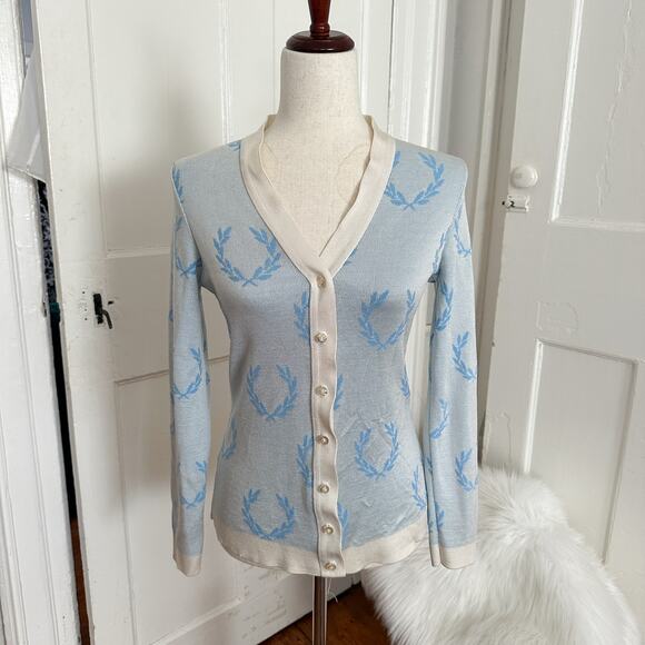 Fred Perry Vintage Laurel Wreath Cardigan - Picture 1 of 5